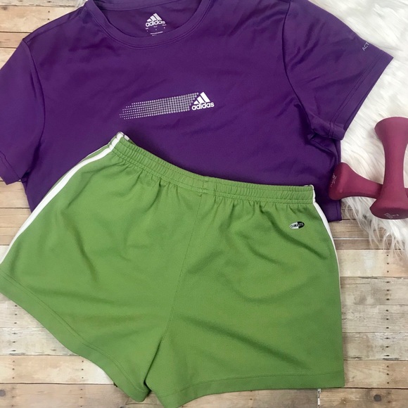 Adidas Retro Work Out Lounge Shorts Green Small - Picture 3 of 6